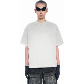 Áo thun boxy fit trơn tay ngắn - beuter cloud dancer washed boxy t-shirt