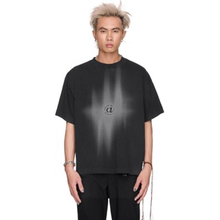 Áo thun unisex Boxy Fit basic - BEUTER Fl@sh Printed Black Boxy T-shirt