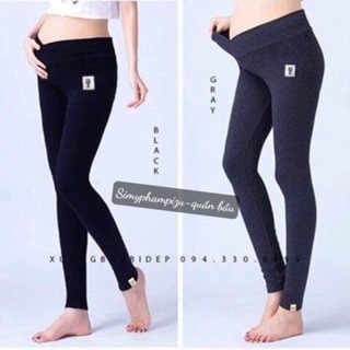 Quần Bầu Legging Cạp Chéo Mèo, Chất Cotton Co Dãn Siêu Đẹp QB8888