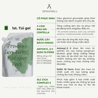 SẴN (Dermabell) Mặt nạ thạch rau má Premium Cica-Forest Modeling Pack