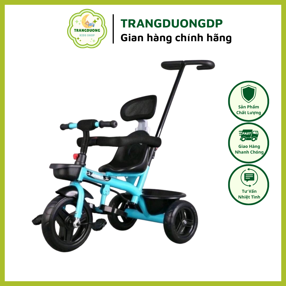 Xe đẩy 3 bánh có mái che cao cấp model 310