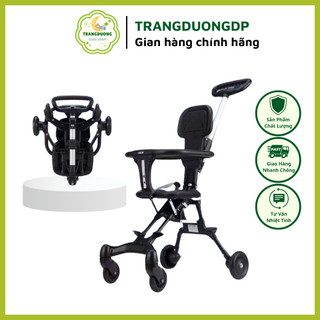 Xe đẩy du lịch gấp gọn CÓ ĐỆM siêu chắc mang đi tiện gọnXOAY 2 CHIỀU