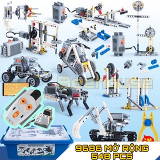 Bộ lắp ráp KỸ THUẬT 9686 NÂNG CẤP MỞ RỘNG KÈM THÙNG, Bộ đồ chơi xếp hình, lắp ráp động cơ, kỹ sư cơ khí tư duy