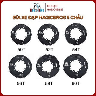  Nhông đĩa xe đạp 5 chấu Magicbros Sport nhôm 110 130 BCD 