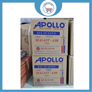 1 thùng keo silicone apollo a300 trắng sữa
