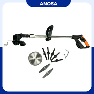 Máy cắt cỏ pin Hitachi, máy phát cỏ cầm tay tặng bộ 8 lưỡi cắt