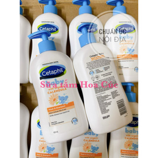 (2027)(Phân Biệt Fake) Sữa tắm gội Cetaphil hoa cúc hữu cơ cho bé - Cetaphil Baby Wash & Shampoo with Organic Calendula