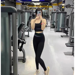Đồ tập gym yoga nữ cao cấp quần legging cạp cao áo bra thể thao có mút đệm vải thun lạnh, đồ tập yoga nữ big size SET09