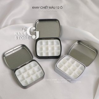 Khay chiết màu kim loại 12 ô