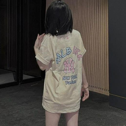 Áo thun NY YANKEES Nam Nữ Xanh Hồng Tchipz Form Rộng Chất Liệu Cotton 250gsm Cao Cấp Full Tag Mac | BigBuy360 - bigbuy360.vn