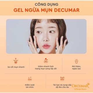 Gel chấm ngừa mụn và thâm Nano Decumar Advanced 20g