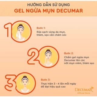 Gel chấm ngừa mụn và thâm Nano Decumar Advanced 20g
