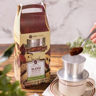 HANCOFFEE Gift Set Cà phê + Phin - COMBO2 set quà tặng cà phê pha phin