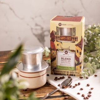 HANCOFFEE Gift Set Cà phê + Phin - set quà tặng cà phê pha phin