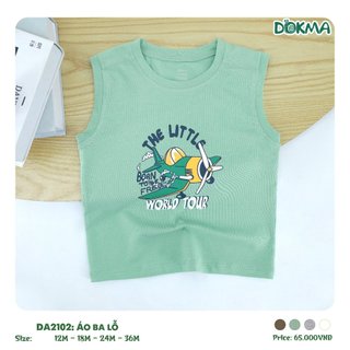 Áo ba lỗ bé trai Dokma