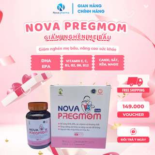 Giảm Nghén Mẹ Bầu, Bổ Sung Vitamin Khoáng Chất Giúp Nâng Cao Sức Khỏe, Lọ 30 Viên - Nova Pharma