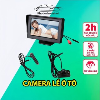 Cam lề không khoan gương màn hình lcd 4.3 inch gập gọn – lắp đặt dễ dàng chỉ 5 phút