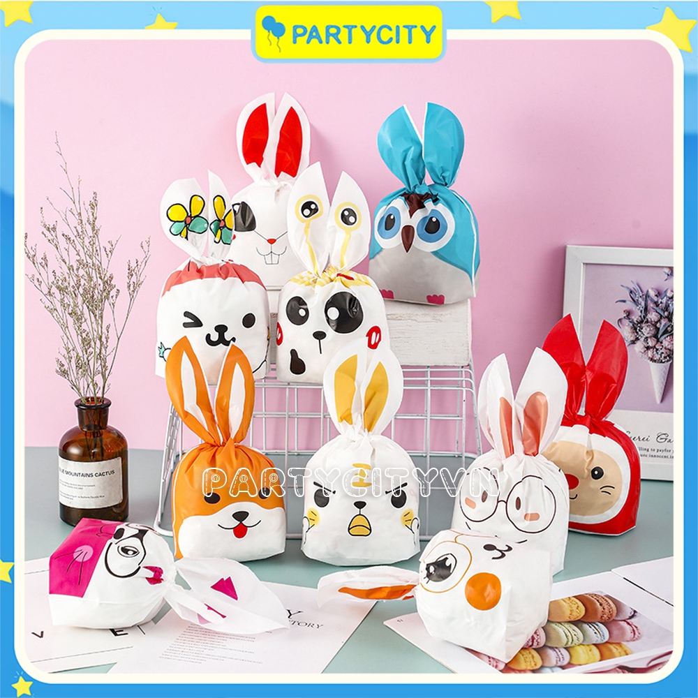 Set 5 túi chia quà, chia bánh kẹo Trung thu, sinh nhật cho các bé - Túi đựng bánh kẹo, đựng quà sinh