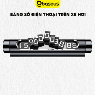 Bảng ghi số điện thoại trên taplo ô tô Baseus ACNUM-01 chất liệu kim loại cao cấp