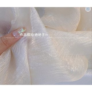 Vải voan lụa xước decor chụp ảnh nail