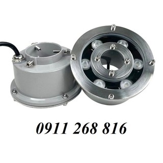 Đèn LED âm nước dạng bánh xe 6W đổi màu 24VAC chiếu sáng đài phun nước bể tiểu cảnh hồ cá trang trí cảnh quan sân vườn