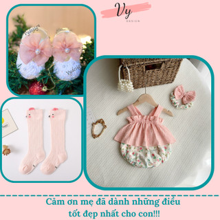 MV072 Body Bé Gái Sơ Sinh VY DESIGN. Bodysuit Cho Bé Gái Thiết Kế, Váy Hè Cho Bé, Đầm Sơ Sinh, Đầm Body Bé Gái