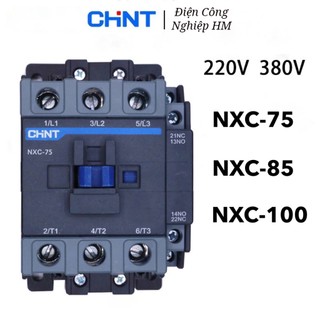 Contactor khởi động từ chint 3 pha 75a/85a/100a chính hãng, chint 3p nxc-75/nxc-85/nxc-100