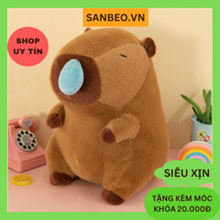 Gấu Bông Chuột lang Nước Capybara Chảy Nước Mũi Hàng Cao Cấp Giá Ưu Đãi - SANBEO.VN