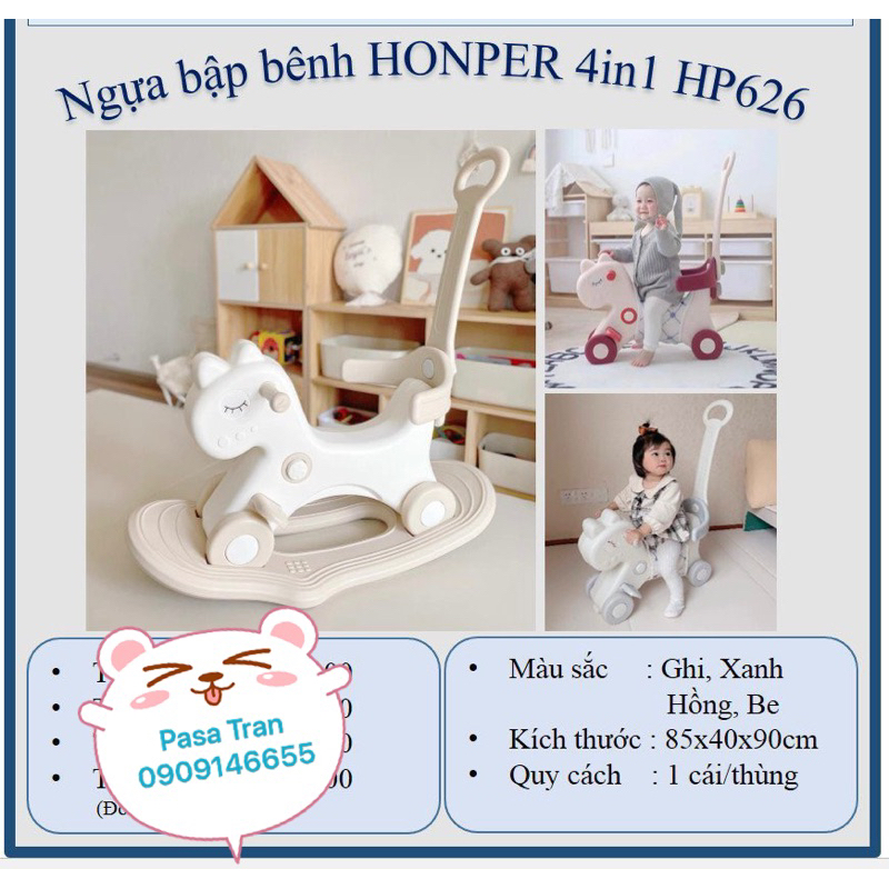 Ngựa bập bênh Honper 3in1 HCM