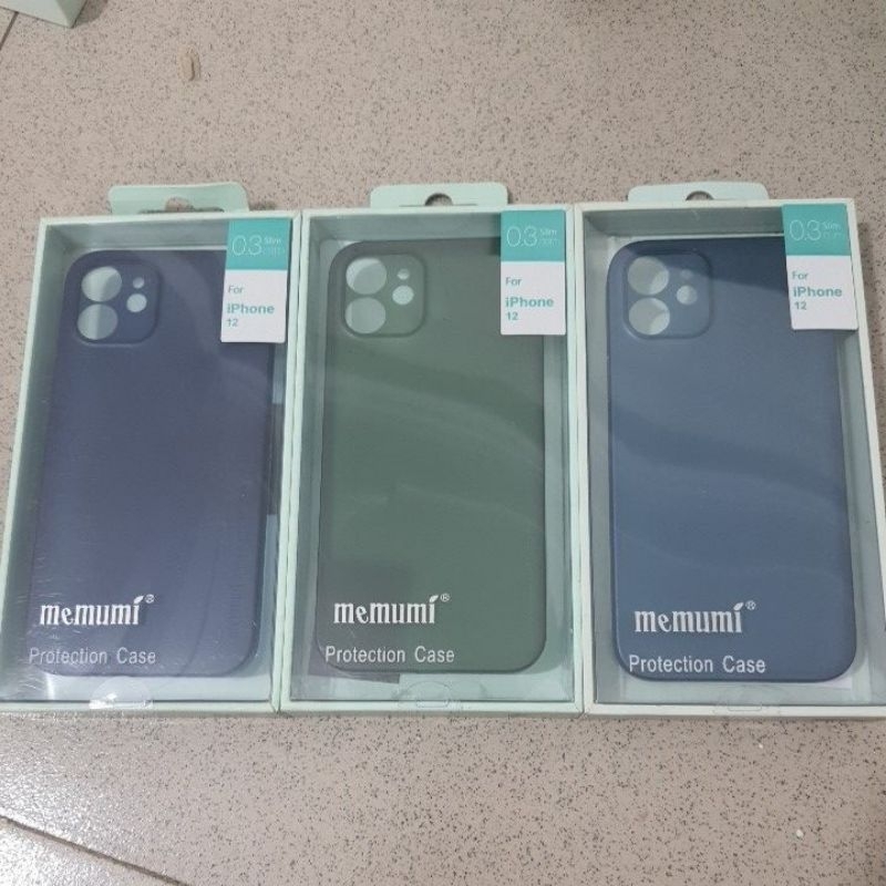 Ốp lưng memumi Siêu mỏng cho iphone 12 mỏng 0.3mm siêu đẹp