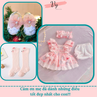 Váy Bé Gái Sơ Sinh VY DESIGN. Váy Lolita Cho Bé Thiết Kế Cao Cấp Kèm Phụ Kiện. Đầm Đầy Tháng, Đầm Công Chúa