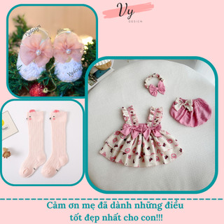 MV058 Váy Bé Gái Sơ Sinh VY DESIGN. Váy Công Chúa Cho Bé Thiết Kế Bồng Xoè Tự Nhiên. Đầm Đầy Tháng, Đầm Bé Gái
