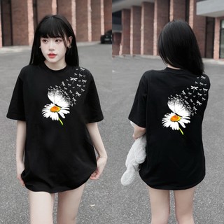 Áo Thun Form Rộng Unisex Nam Nữ Mặc Đẹp, Chất Cotton Mềm Mịn Co Giãn 4 Chiều, HOA RƠI
