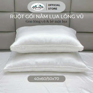 Ruột gối nằm lụa cao cấp amity bedding gòn lông vũ 50x70cm, 40x60cm