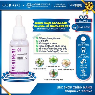 Serum chăm sóc da dầu, da mụn, lỗ chân lông to SKIN PERFECT BHA 2% | Hathor Beauty (Kim Thiên Hoa)