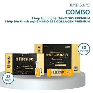 Tinh nghệ nước nano 365 premium 32 tuýp 96g & thạch nghệ nano 365 collagen premium 30 thanh