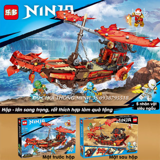 Mô hình lắp ráp thuyền rồng Ninja chủ đề lắp ráp Ninja Go đồ chơi lắp ráp sáng tạo
