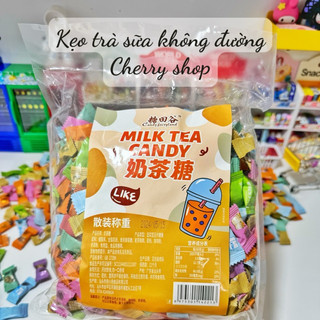  500g Kẹo Trà Sữa Milk Tea Candy Không Đường Mix Vị 8 Vị 