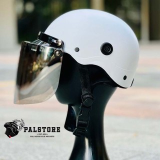 Mũ bảo hiểm nón sơn nhám + kính BOGO Malaysia - chính hãng Camry