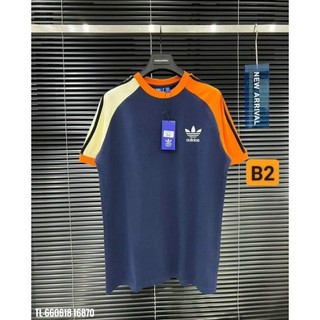 Áo Thun Nam Nữ , Áo Phông A.di.das Phối Tay 2 Mầu Chạy Sọc Chất Liệu Cotton mềm mịn Cao Cấp In Logo Siêu Đẹp HOT
