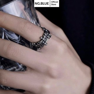  Nhẫn nam chrome heart nữ mạ bạc 925 không gỉ đẹp chorme heart cromheart hearts freesize  phụ kiện thời trang sức y2k 