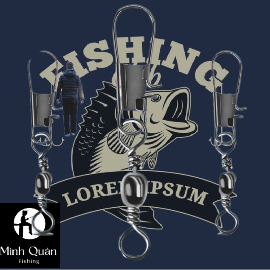 Khoá Link Câu Cá Combo 10 Khóa Link Linh Câu Cá Thép Không Gỉ