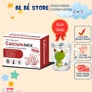 Canxi hữu cơ Calcium MIX nhập khẩu Ba Lan, bổ sung canxi, magie, D3, K2 cho bà bầu và sau sinh