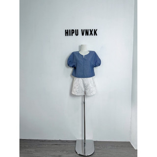 HIPU.VNXK - Áo croptop Jaju dáng babydoll tay chuông cách điệu.