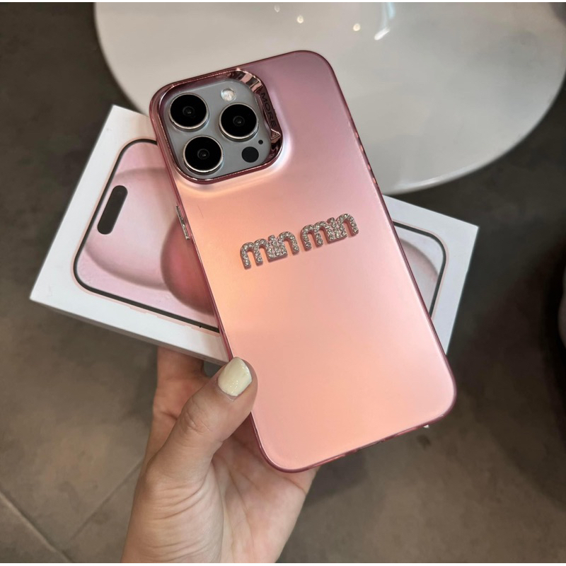 [ Hình thật - Có ip 16 ] Ốp Lưng Ip Titan nhám viền MORE kèm MIN MIN dành cho ip - TENCASESHOP [ 725 ] | BigBuy360 - bigbuy360.vn