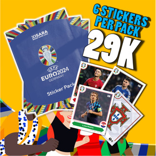 Gói thẻ sticker hình dán cầu thủ Euro 2024 từ Kisara
