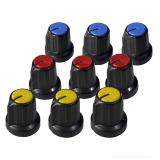 Núm volume nhựa chỉnh Amply (10 cái màu đỏ)