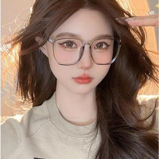 Mắt kính giả cận gọng vuông cá tính cho nam nữ d49
