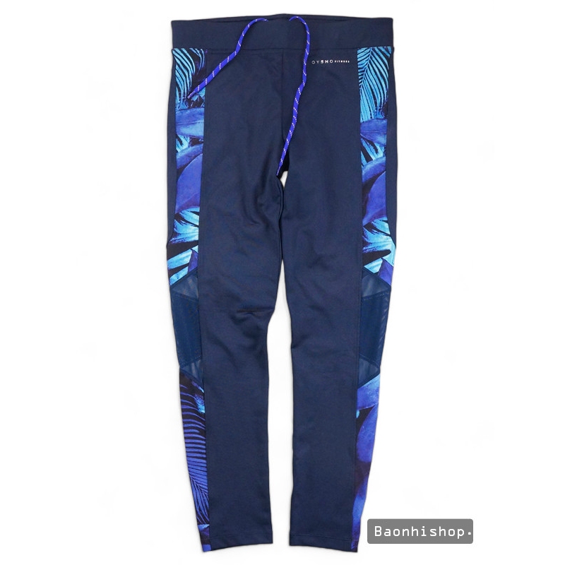 Quần Tập Gym OYSHO Floral Mesh Panels Leggings- SIZE M