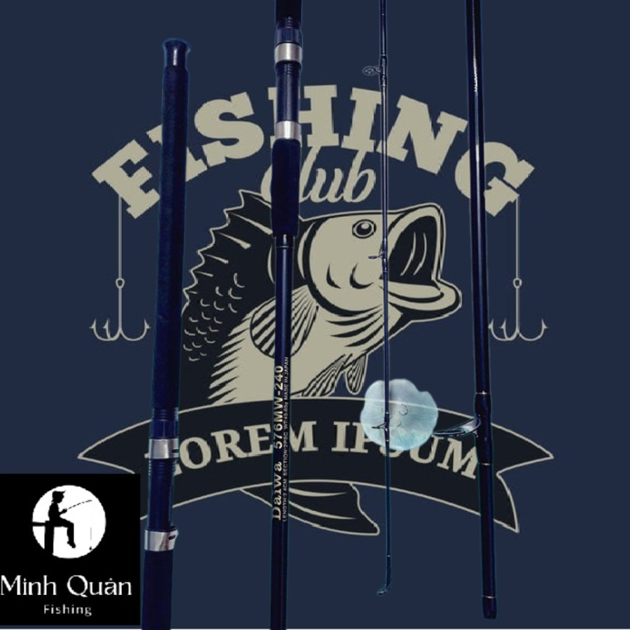 Cần Câu 2 Khúc Rỗng DAIWA 576MV , Cần Tải Cá Siêu Khoẻ
